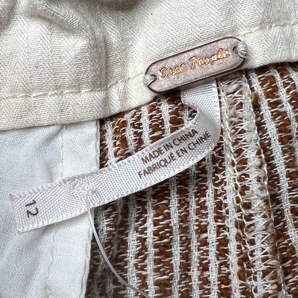 Free People Light At Sunrise Crop Pants in Beige Brown - Picture 5 of 7
